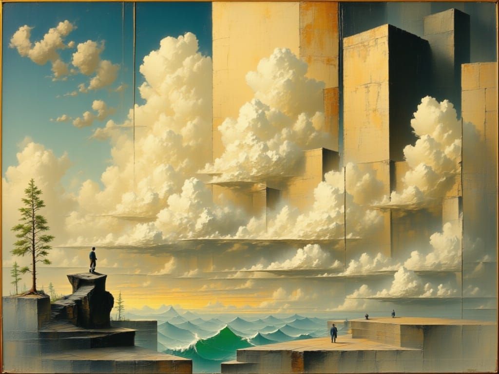 Composition with clouds