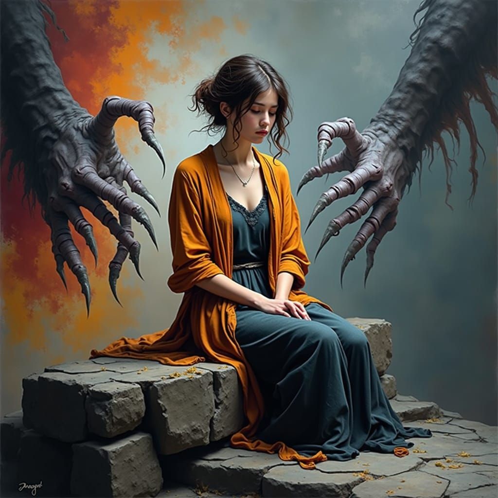 Darkness Descends in Despairing Landscape