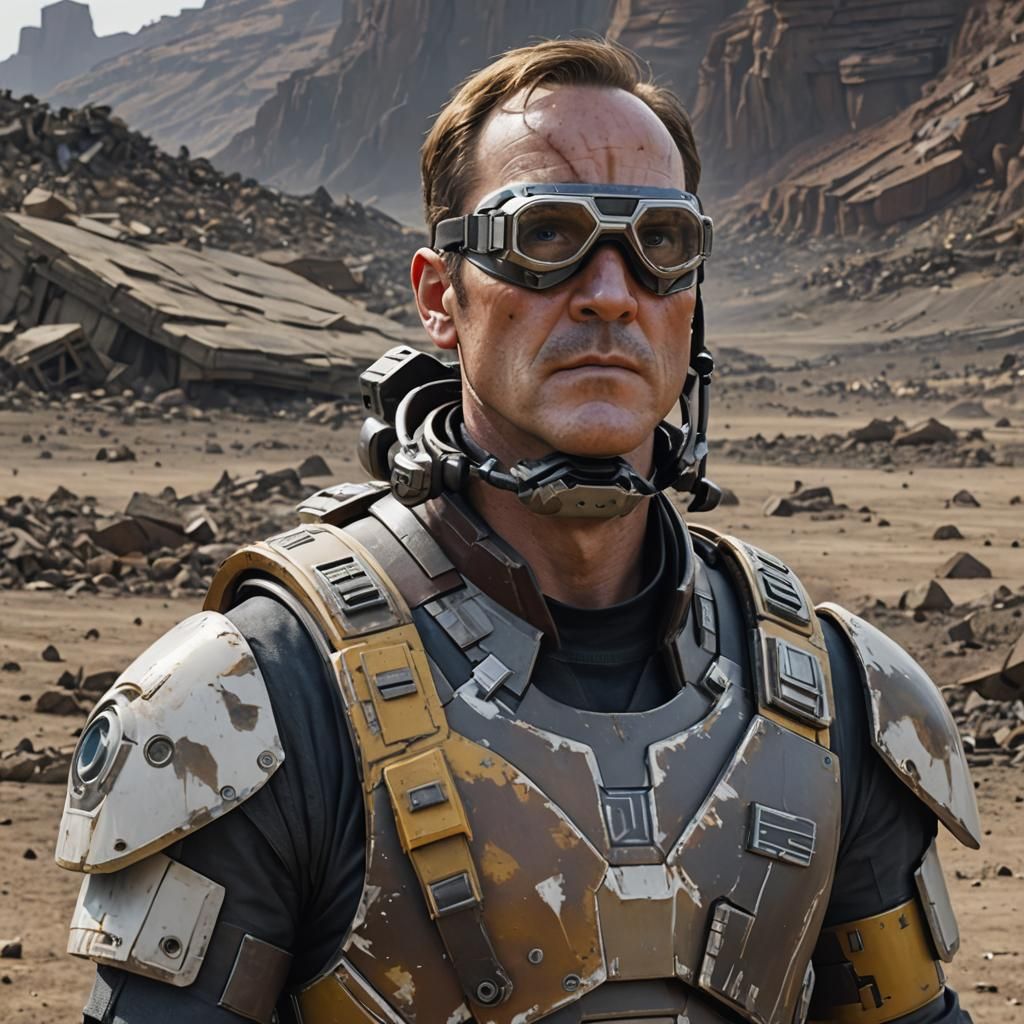 Wasteland Survivor with High-Tech Goggles