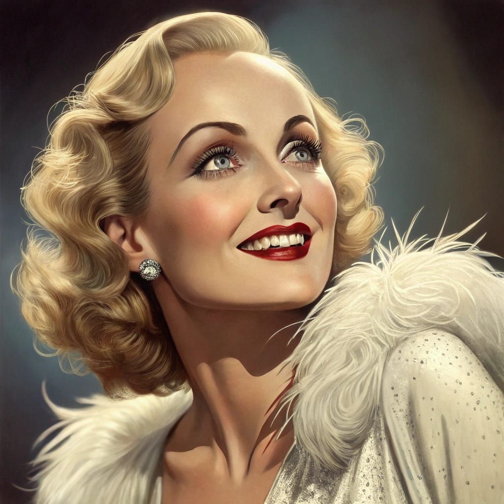 Classic Portrait of Carole Lombard