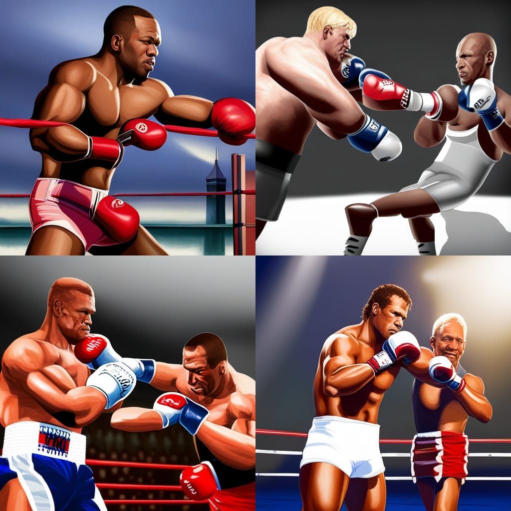 Simulate mike Tyson boxing with tommy Morrison