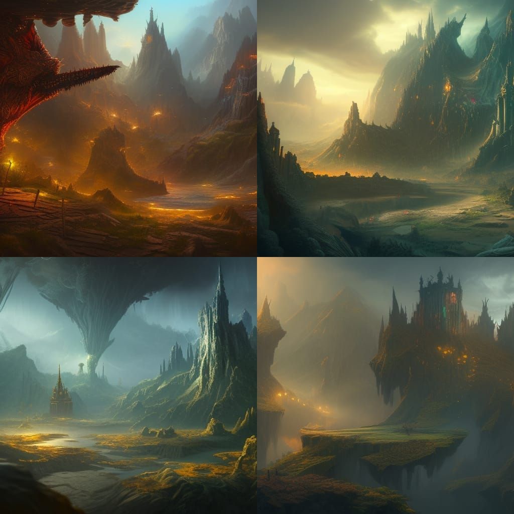 Detailed Matte Painting of a Beautiful Woman