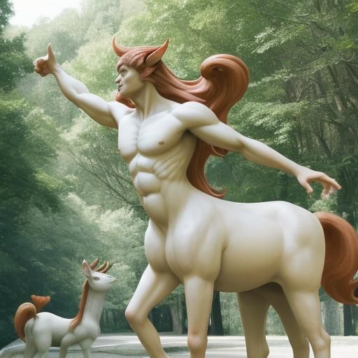 Classical Centaur with Human Torso and Horse Body