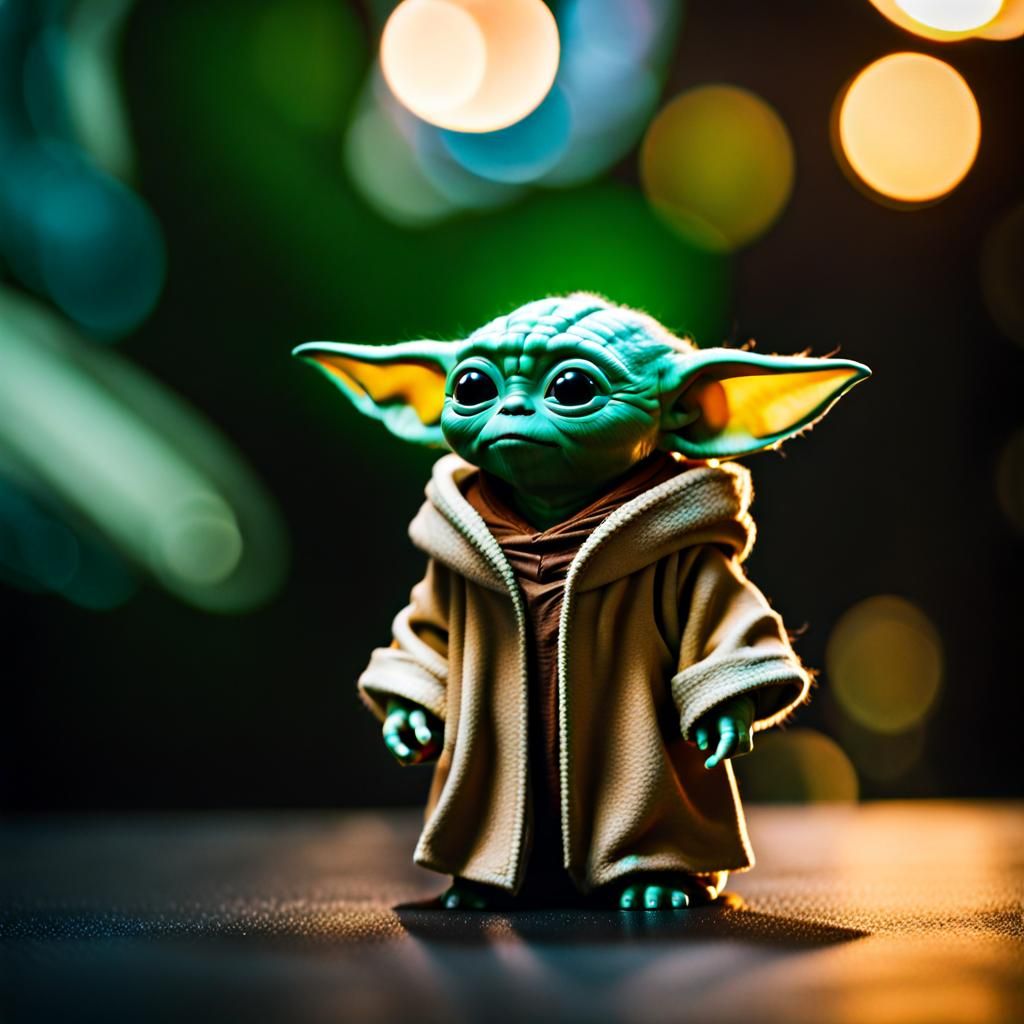 Baby Yoda arriving at Jedi Temple on Coruscant