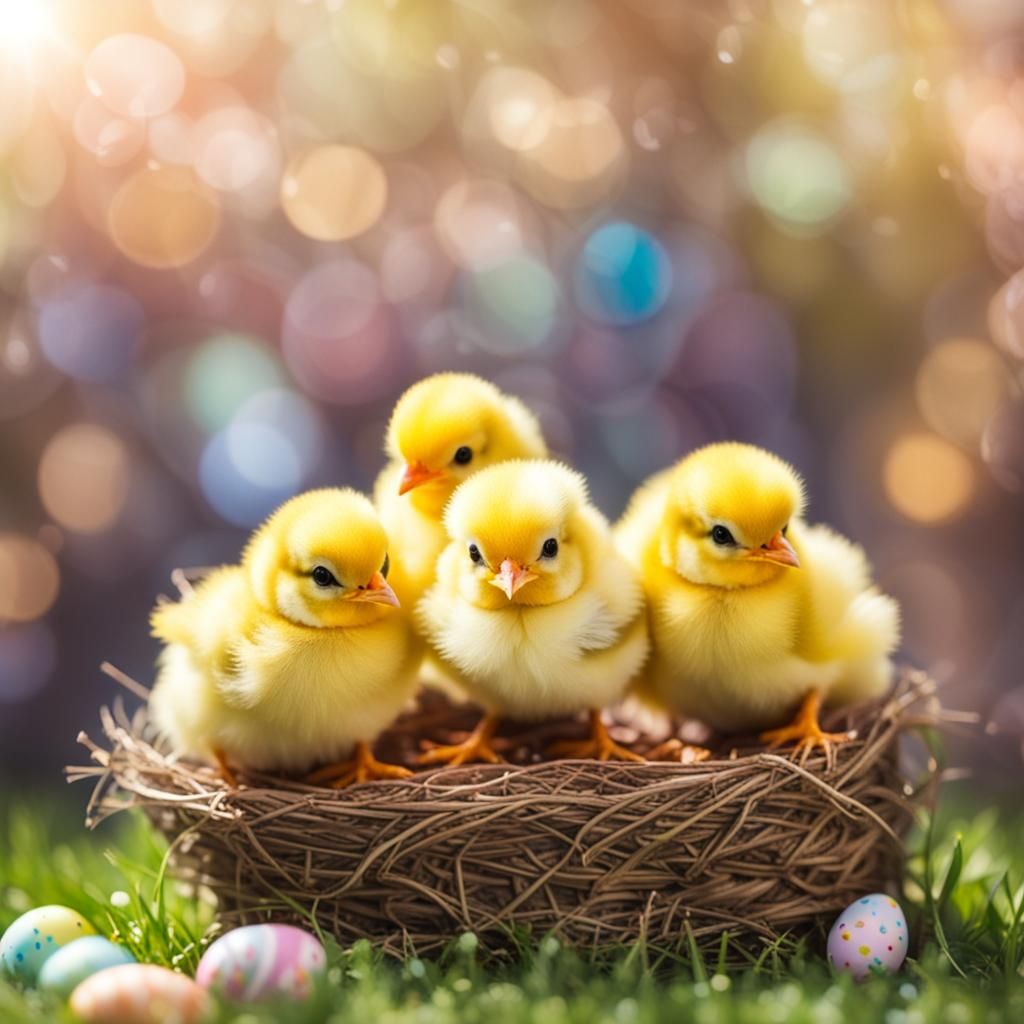 Adorable Easter Chicks: Professional Photography