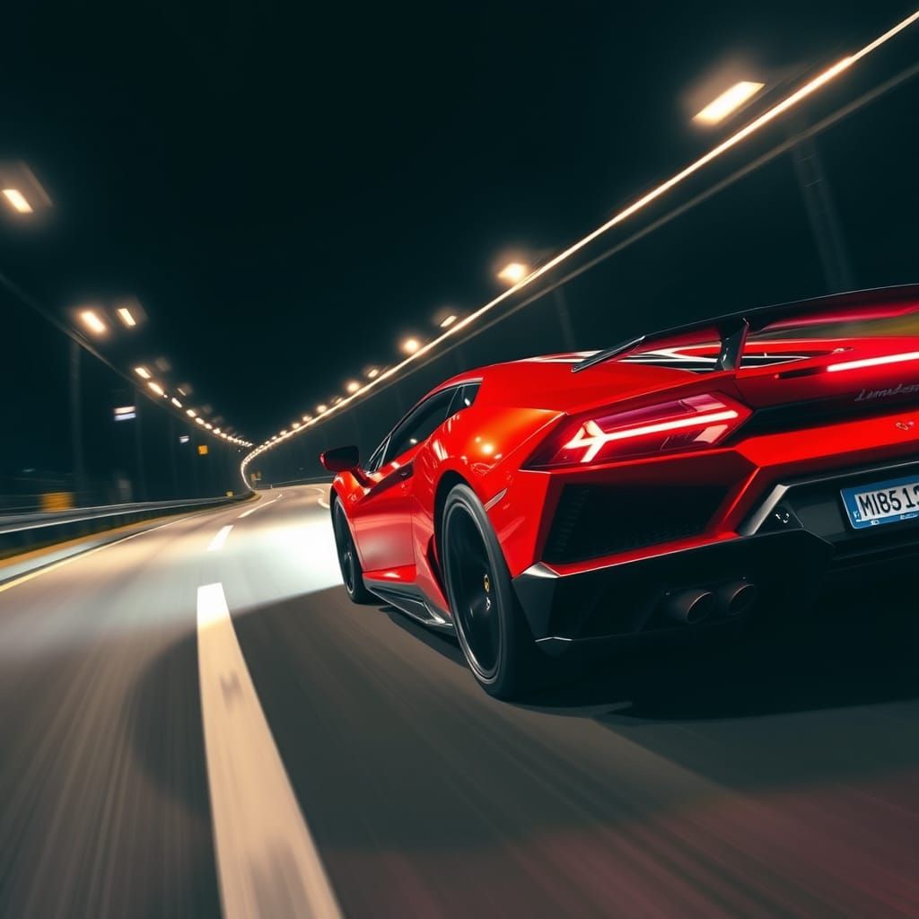 Supercar Racing at High Speed