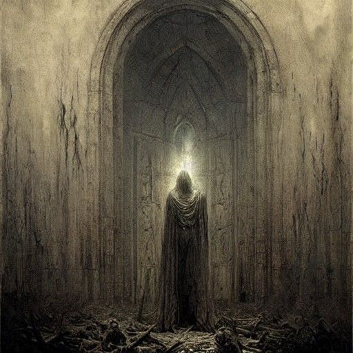 Haunted Mind Tormented: A Horror Illustration