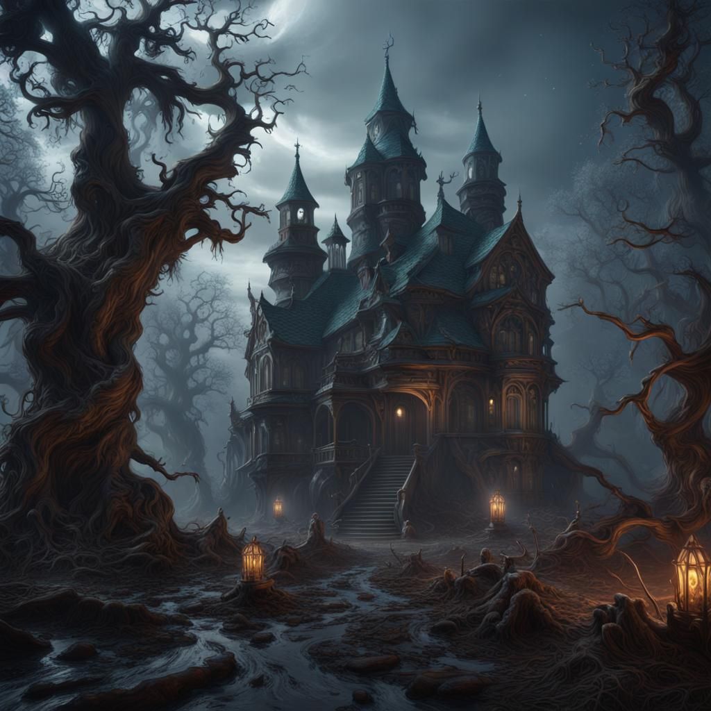 Haunted Hail: Detailed Matte Painting