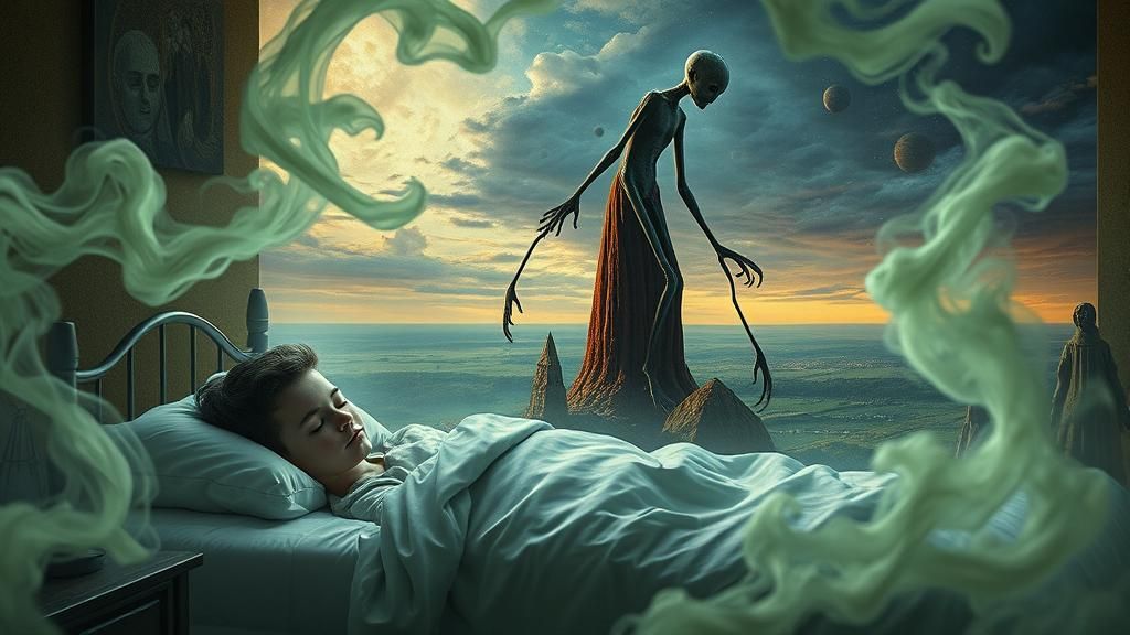 Slenderman Emerges in Surreal Dreamscape