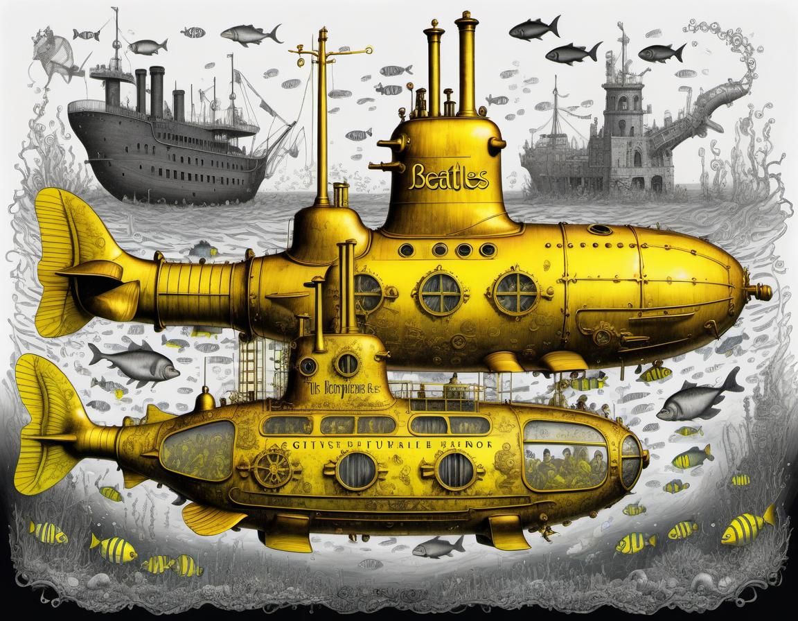 The Beatles' Yellow Submarine (with Sister Sub)