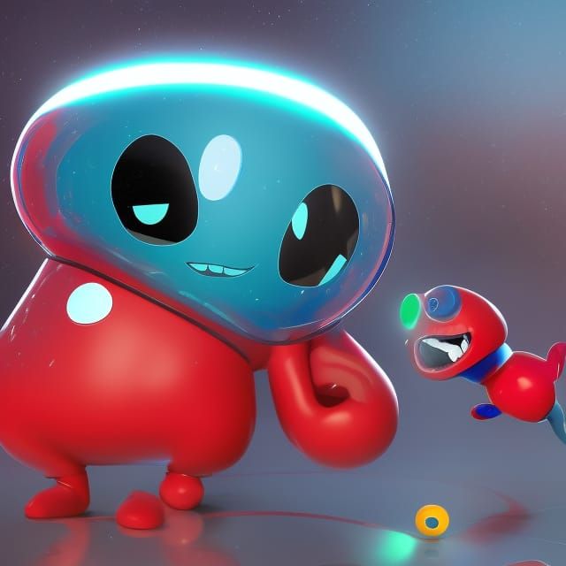 Bean Creatures Battle in a Dynamic 3D Universe