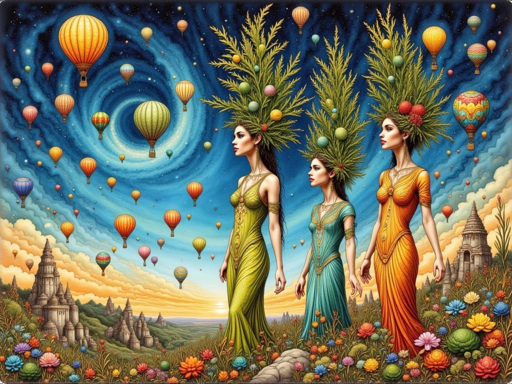 The Women Make Their Approach