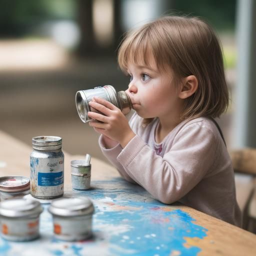 Don't drink the paint!