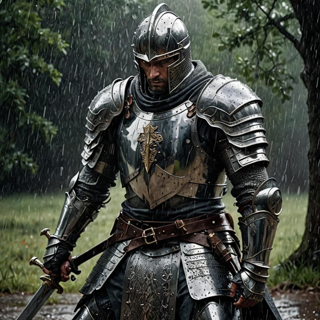 Knight's Vow: A Portrait of Determination