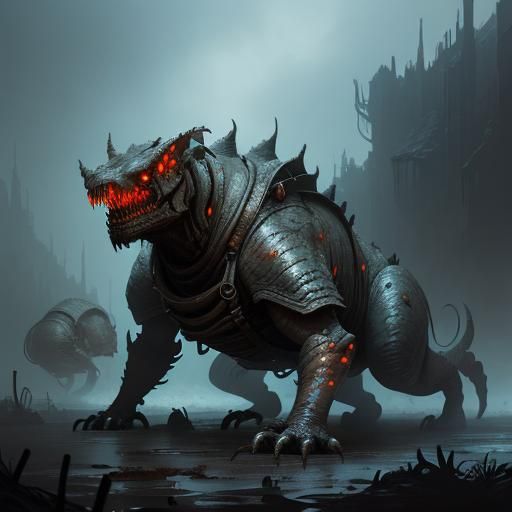 Mud Covered Claycrawler in Detailed Digital Art