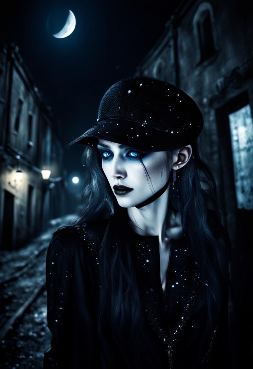 Gothic Moonlit Nightmare in Dark Fantasy Art