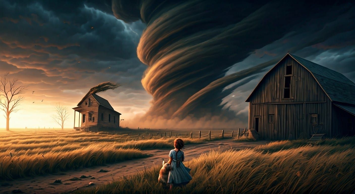 Rural Farmhouse Lifted by Tornadic Winds in a Devastating Du...