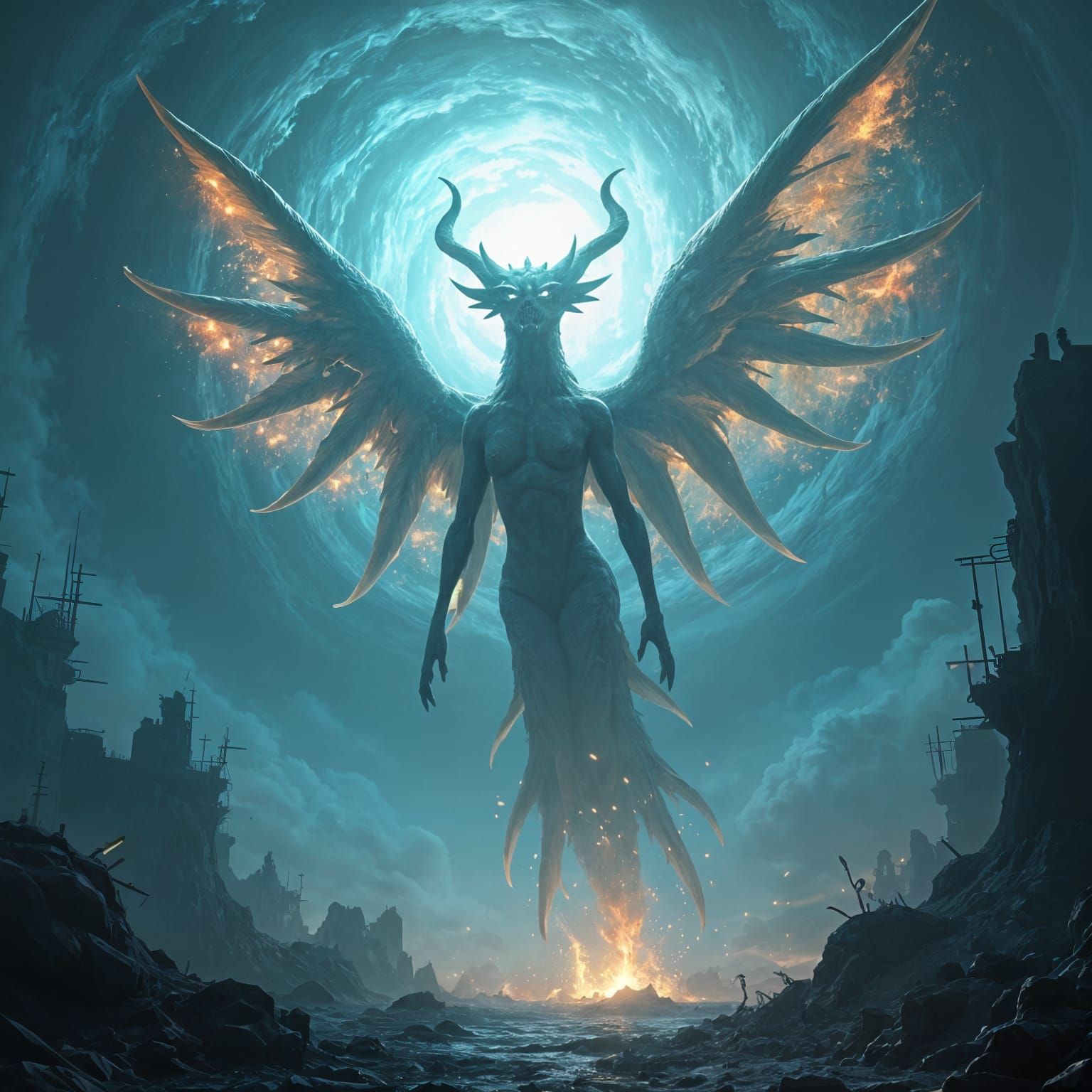 Creature Brings the End in 3D Anime Art