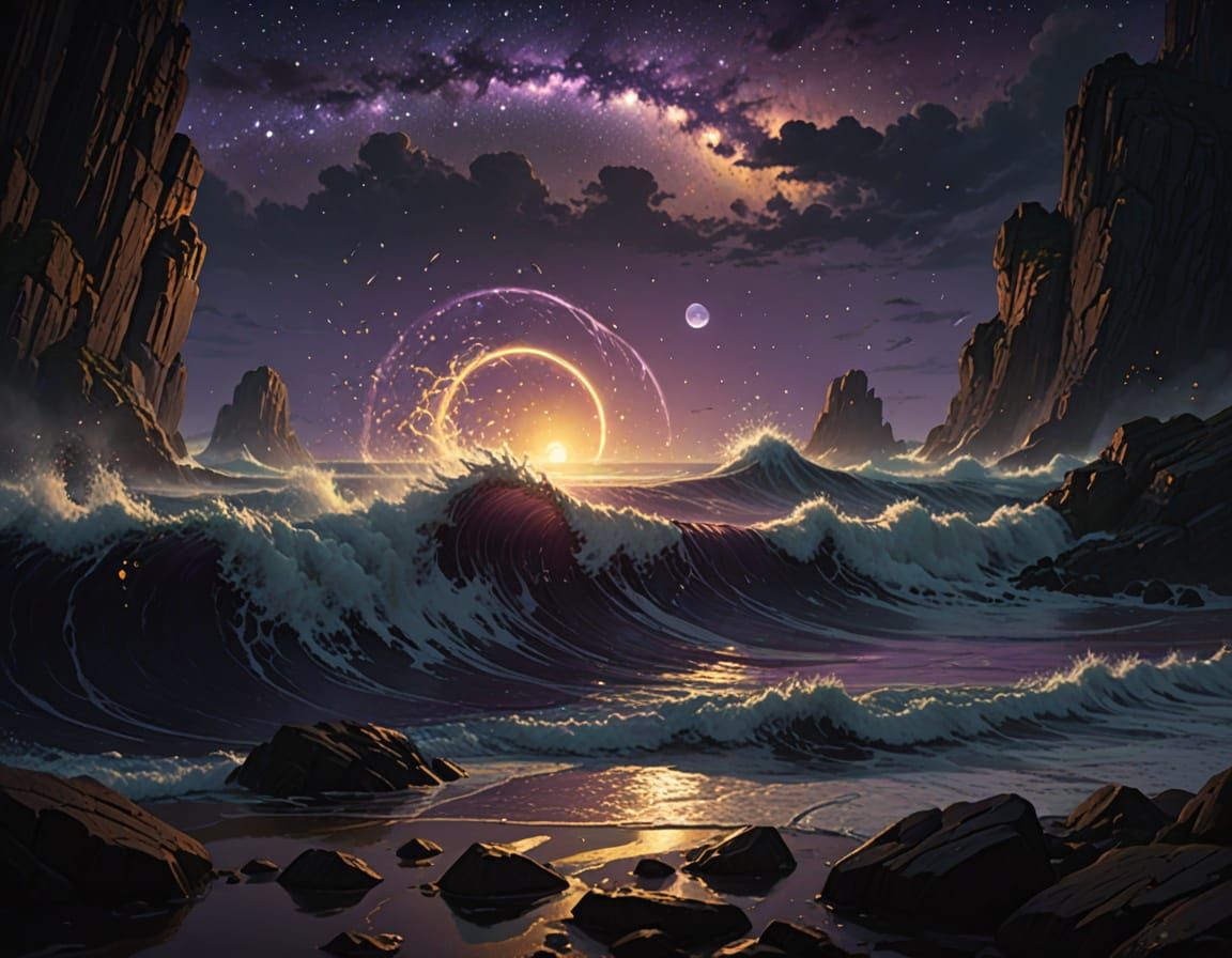 Celestial Sea: Dark Fantasy Concept Art