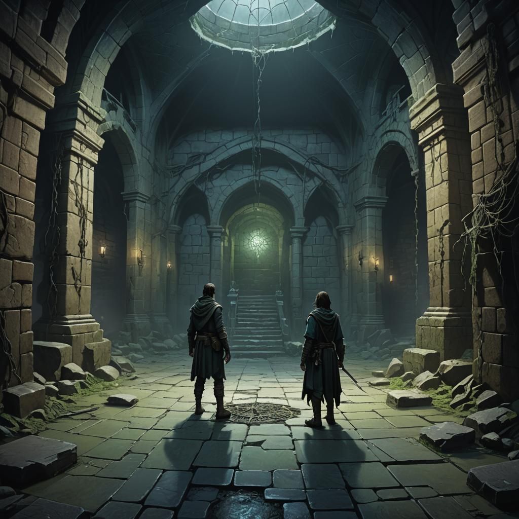 Dark Crypt: Fantasy Art in Greg Rutkowski Style