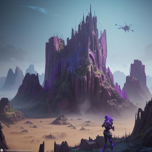 Fortnite Detailed Matte Painting in Unreal Engine 5
