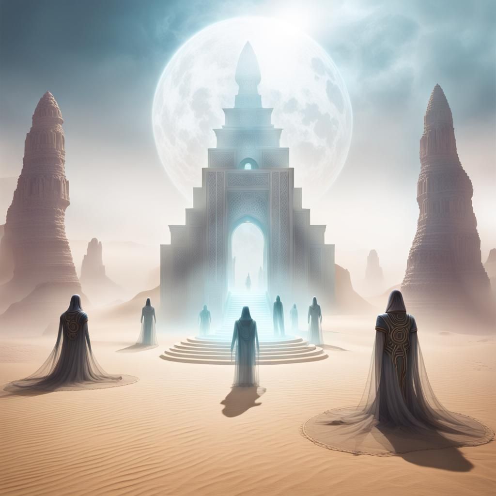 Galactic Ritual Temple on Desert World