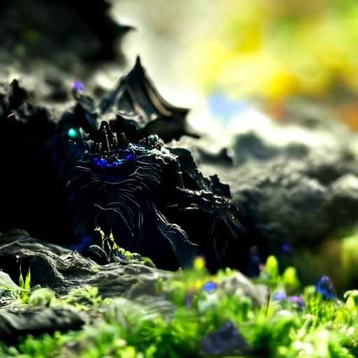 Fantastical Filtered Darkness in Detailed Matte Painting