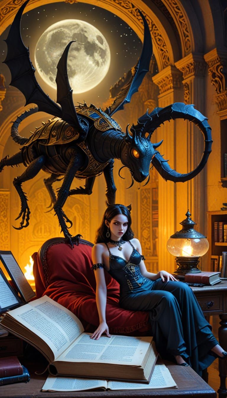 Glamorous Vintage Fashion in a Whimsical Cartoon World