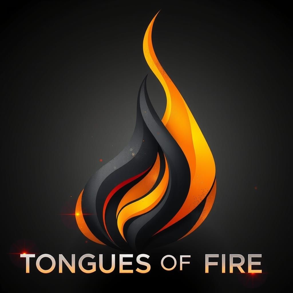 Surreal Flame of Divine Illumination in Cosmic Gray