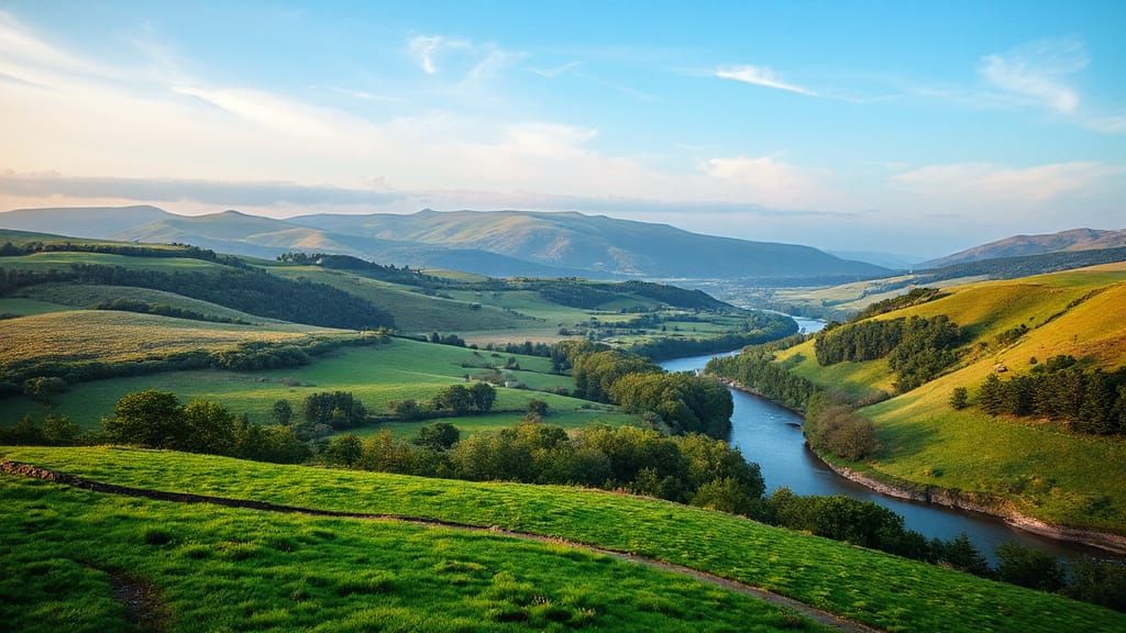 Idyllic Countryside Scene in Stunning Detail