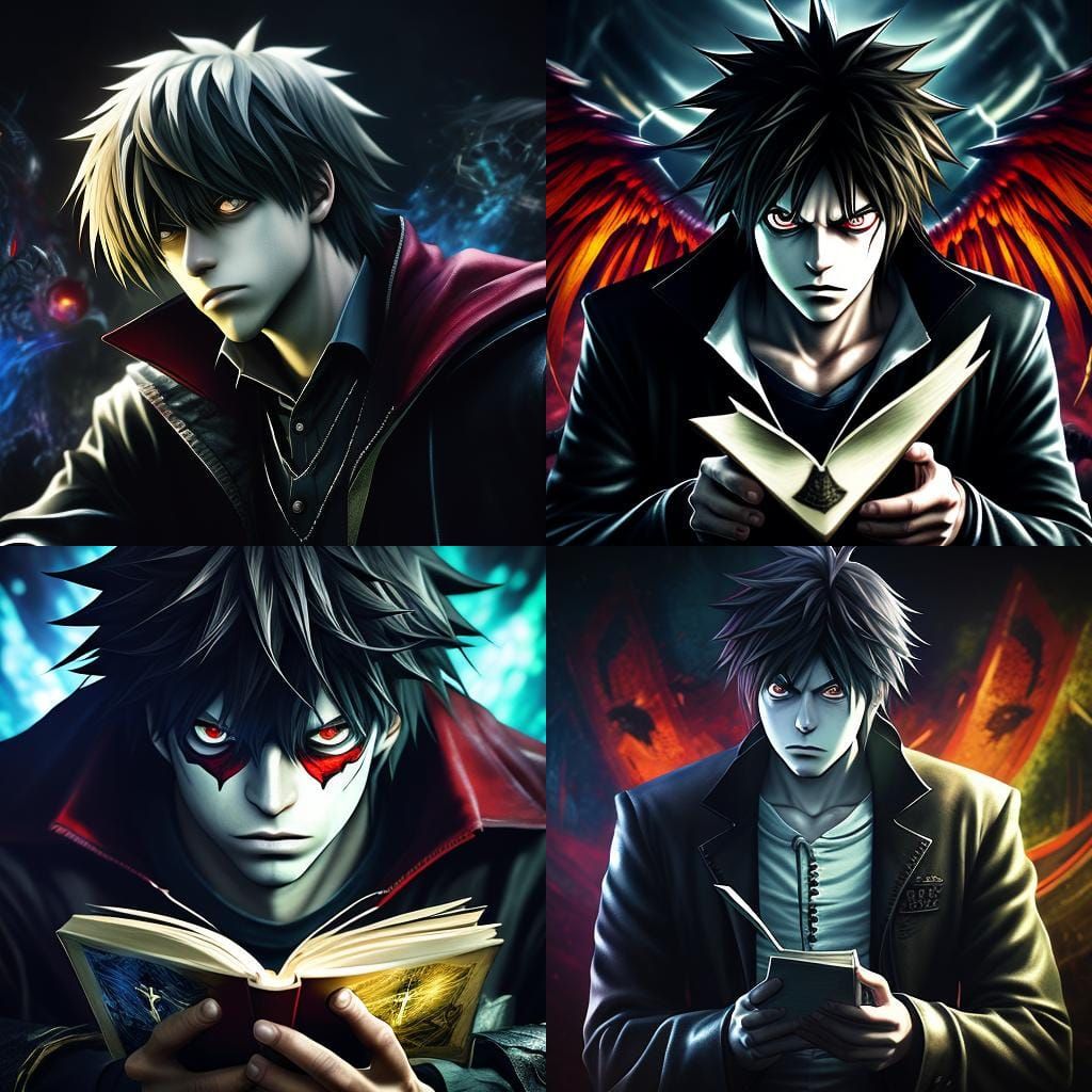 Hyperrealistic Death Note Character Portrait