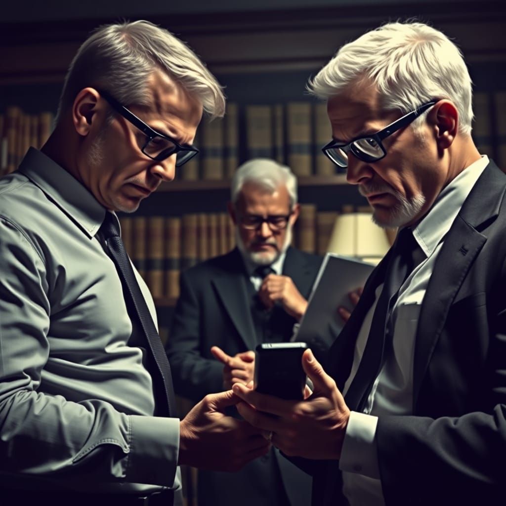 Serious Detectives Examine Crime Evidence in a Noir-Inspired...