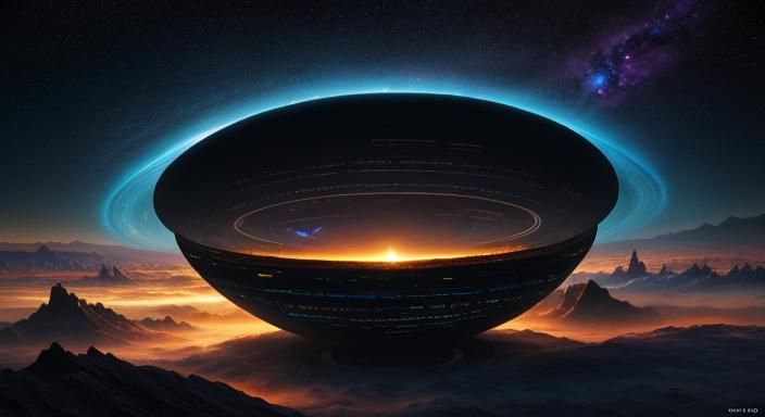 Interdimensional Space Portal to Another Galaxy