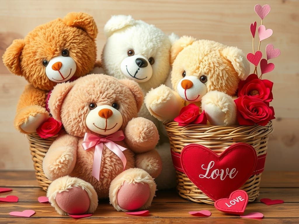 Cuddly Teddy Bear Valentine's Day Collection