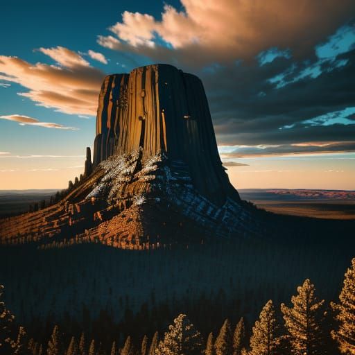 Devils Tower Sunset: National Geographic Style Photography