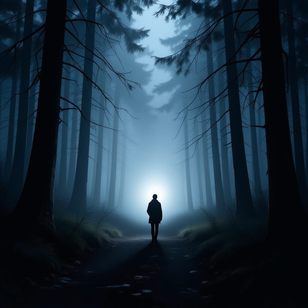 Hopeful Light Pierces Through the Darkness