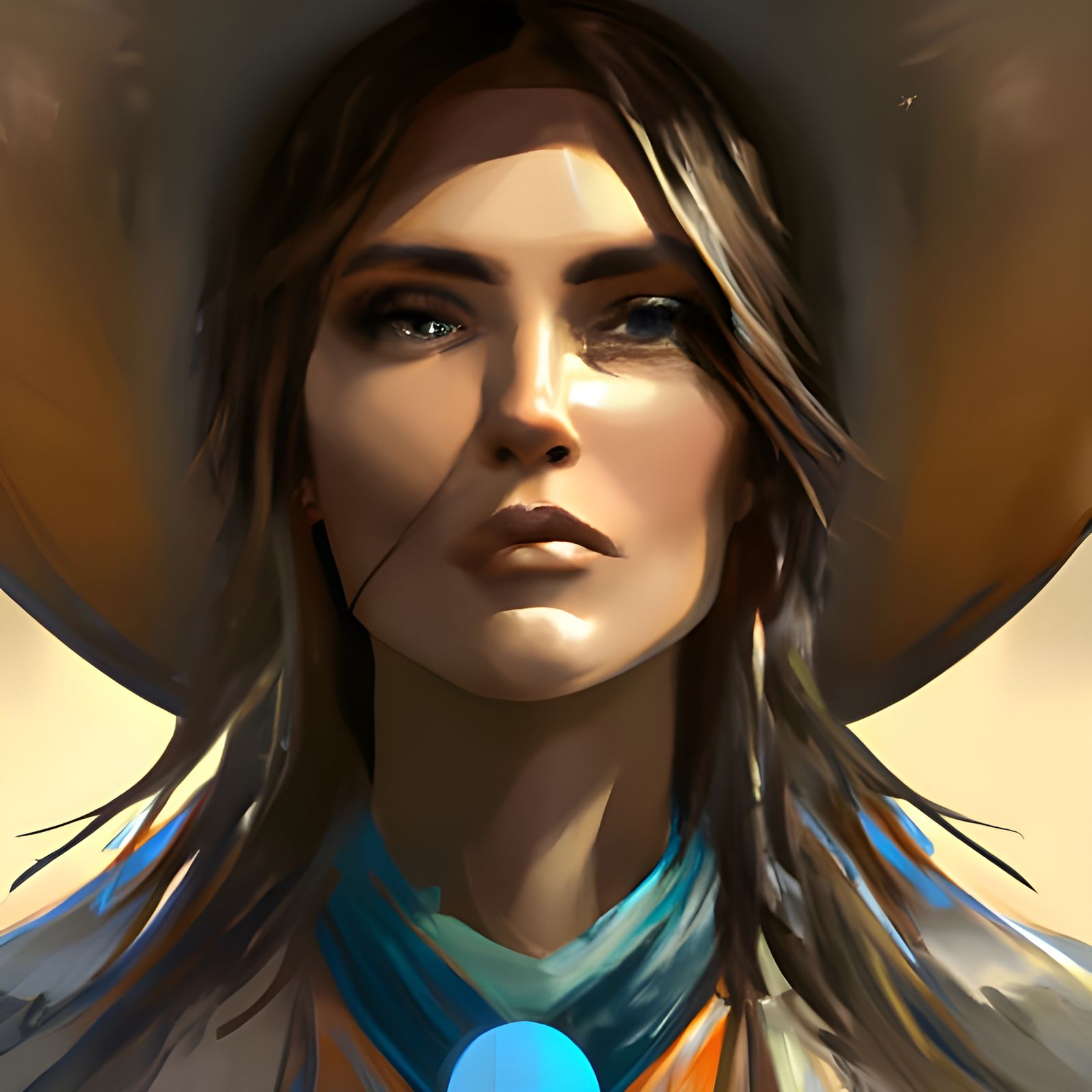 Detailed Portrait in Hyperrealistic Style