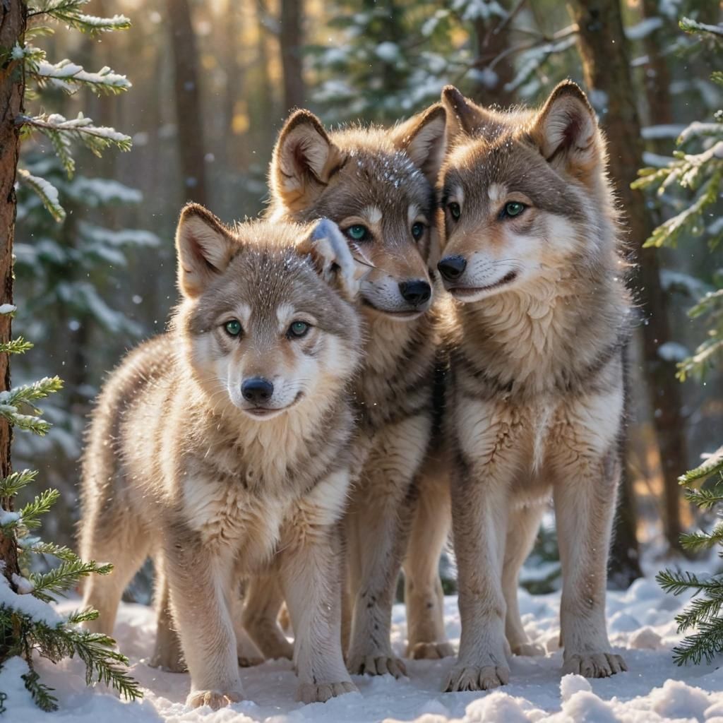 wolf pups