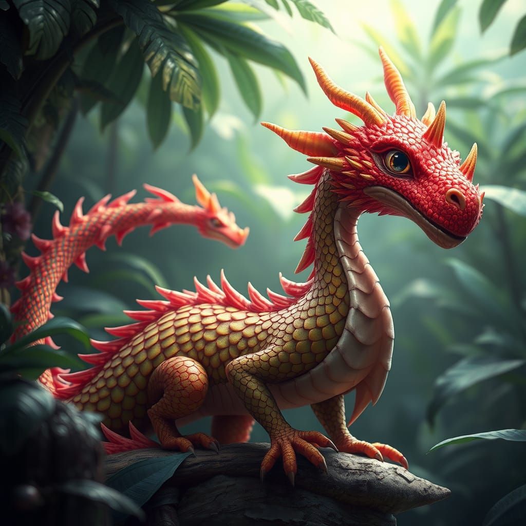 Whimsical Rambutan-Dragon Blends Fruit and Fantasy