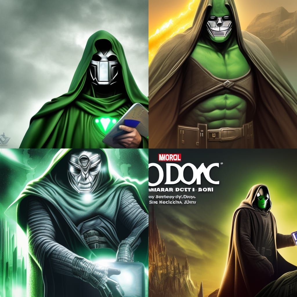 Doctor Doom: Hyper-Detailed 8K Resolution Art