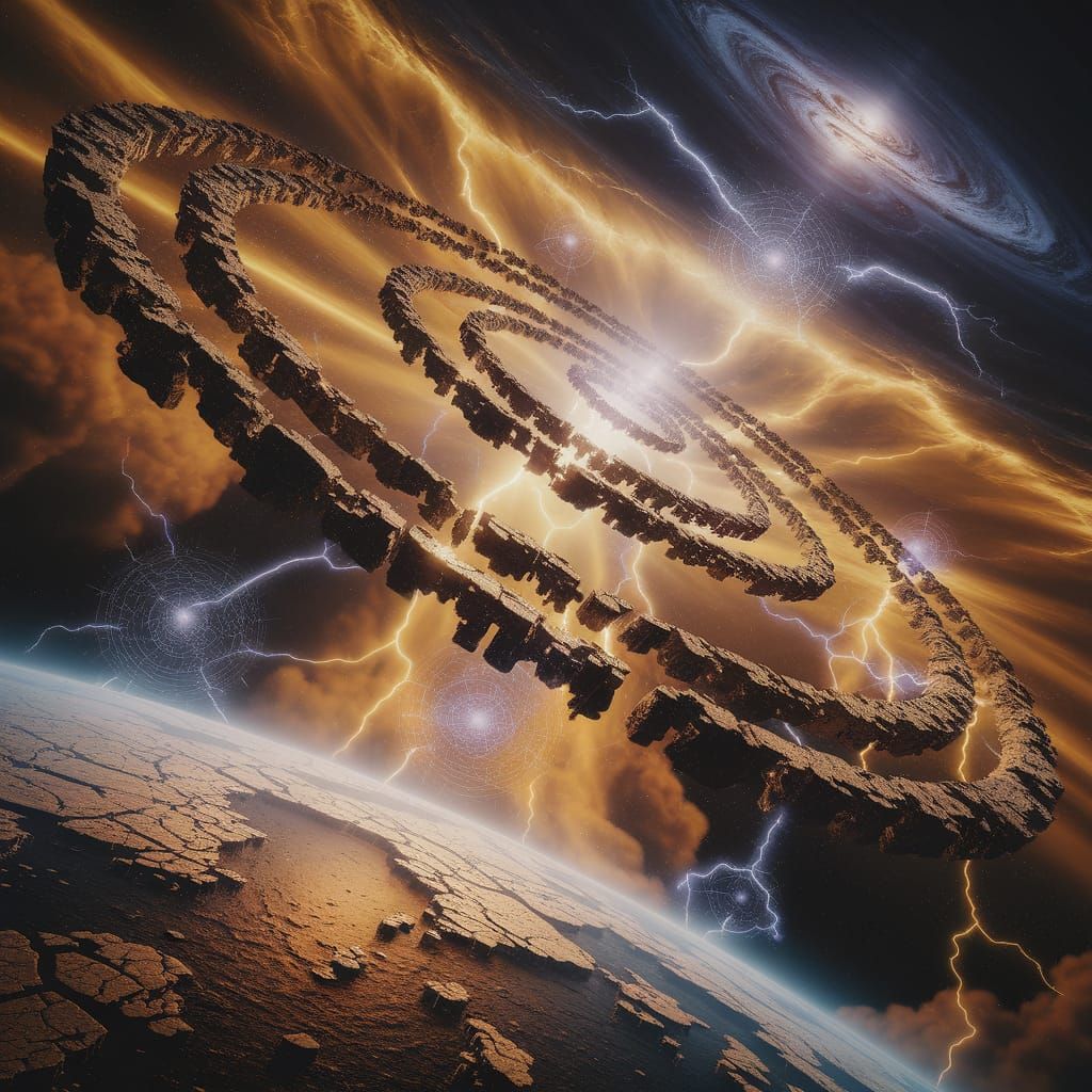 Ancient Cosmic Sky in a Hyper-Detailed, Mystical Style