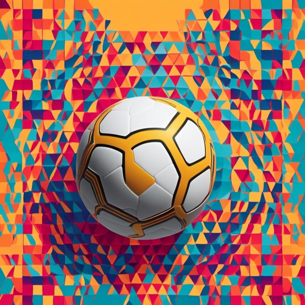 Real Madrid in Pop Art Screen Print Style