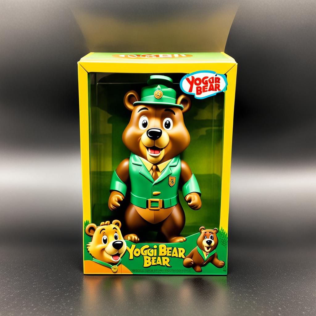 Yogi Bear Action Figure in Vintage Box
