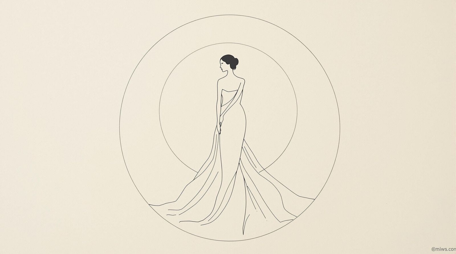 Surreal Minimalist Portrait of a Woman in Symmetrical Compos...