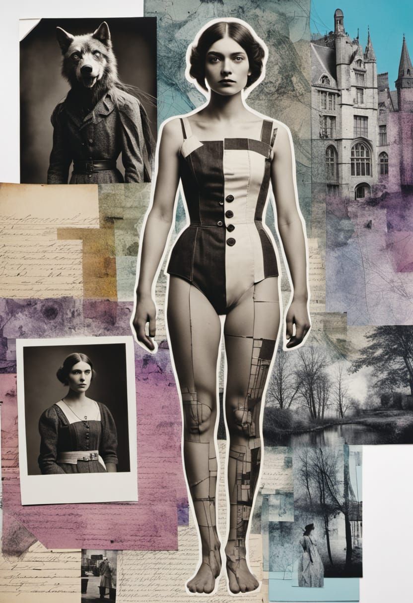 Fractured Composite Portrait of Historical & Fantasy Figures