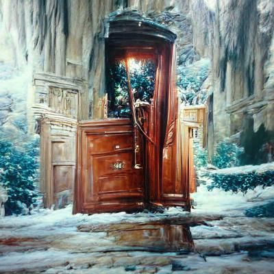 Narnia Landscape in Oil Painting Style
