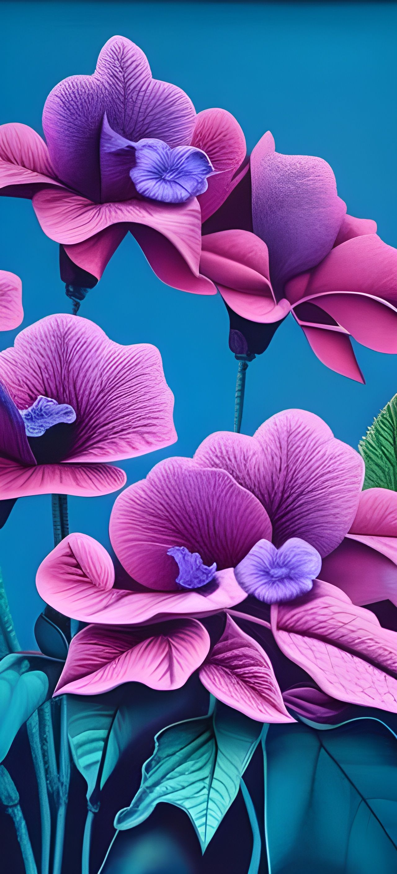 Icy Hydrangeas in Gothic Hyperrealism Style