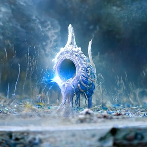 Mystic Creature Emerges from Alien Portal