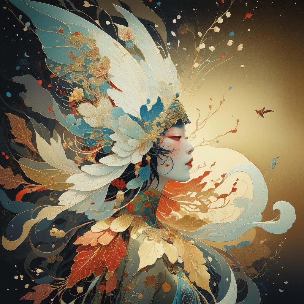 Vivid Fairytale Image with Intricate Carvings