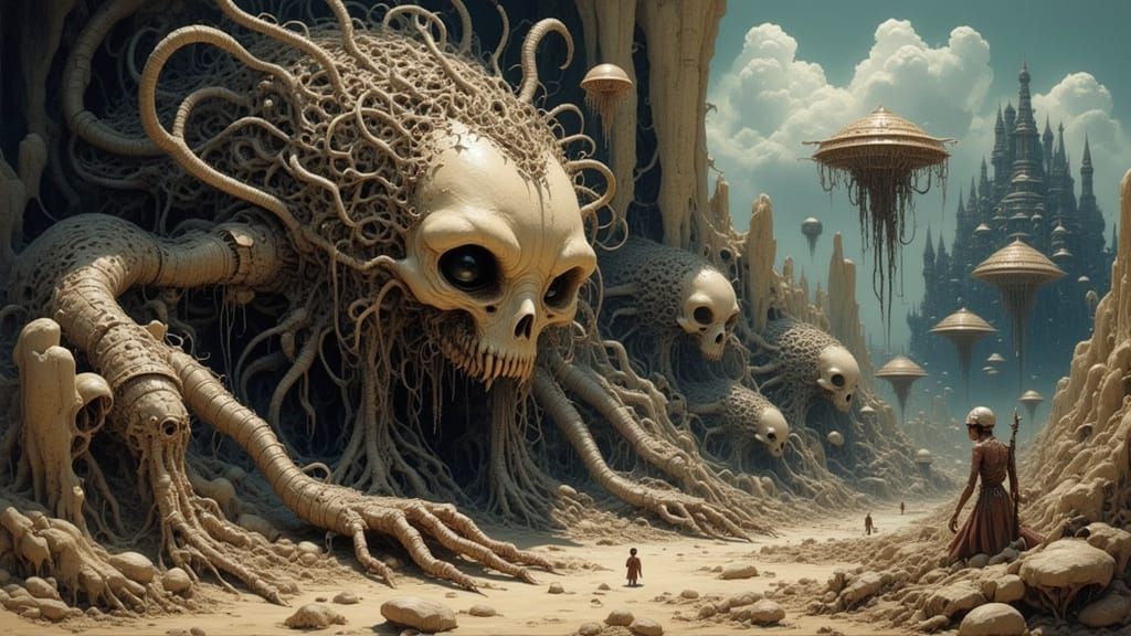 Ancient Alien City Unearthed with Colossal Face Sculptures